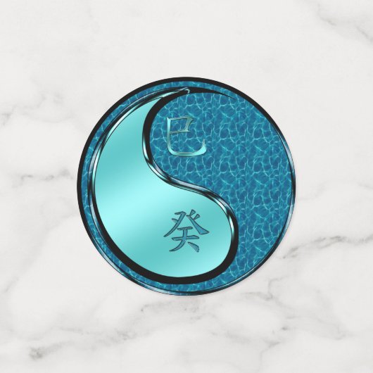 Jaar van de waterslang confetti (Kleine voorkant)