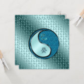 Jaar van de waterslang kaart (Voorkant / Achterkant in situ)