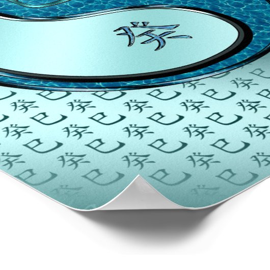 Jaar van de waterslang poster (Hoek)