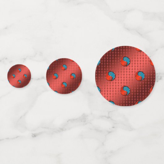 Jaar van de watertijger confetti (Achterkanten)