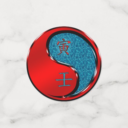 Jaar van de watertijger confetti (Kleine voorkant)