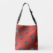 Jaar van de watertijger crossbody tas (Achterkant)