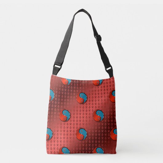 Jaar van de watertijger crossbody tas (Voorkant)