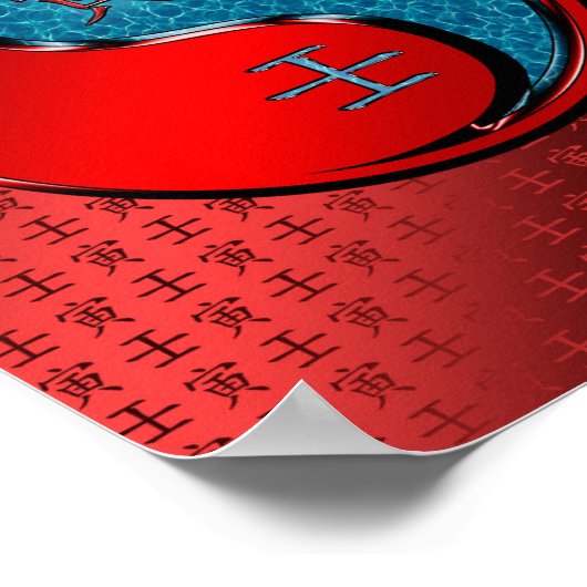 Jaar van de watertijger poster (Hoek)