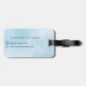 Jaar van de wereldkaart van de wereldbol bagagelabel (Achterkant horizontaal)