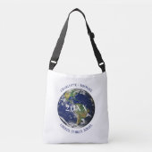 Jaar van de wereldkaart van de wereldbol crossbody tas (Voorkant)