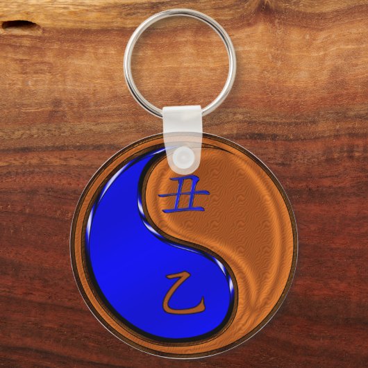 Jaar van de Wood Ox Sleutelhanger (Achterkant)