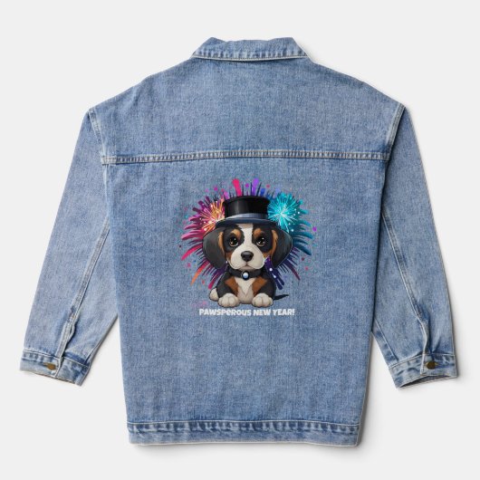 Jaar van de Woofs! Denim Jacket (Achterkant)