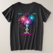 Jaar van de Woofs! Grote Maat T-shirt (Design achterkant)
