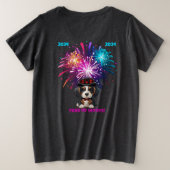 Jaar van de Woofs! Grote Maat T-shirt (Design achterkant)