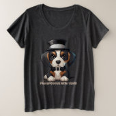 Jaar van de Woofs! Grote Maat T-shirt (Design voorkant)