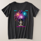 Jaar van de Woofs! Grote Maat T-shirt (Design achterkant)