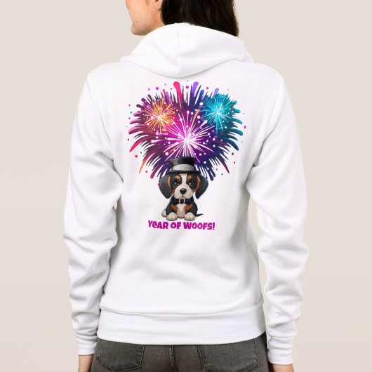 Jaar van de Woofs! Hoodie (Achterkant)