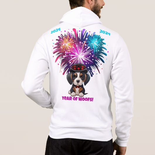 Jaar van de Woofs! Hoodie (Achterkant)