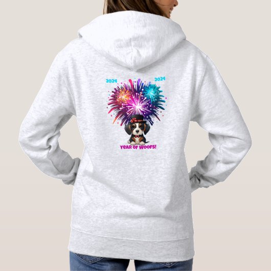 Jaar van de Woofs! Hoodie (Achterkant)