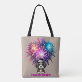 Jaar van de Woofs! Tote Bag (Achterkant)