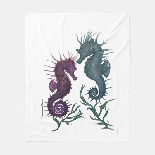 Jaar van de Zeepaarden Fleece Deken (Voorkant)