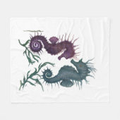 Jaar van de Zeepaarden Fleece Deken (Voorkant (Horizontaal))