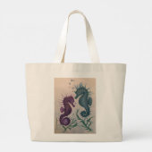 Jaar van de Zeepaarden Grote Tote Bag (Achterkant)