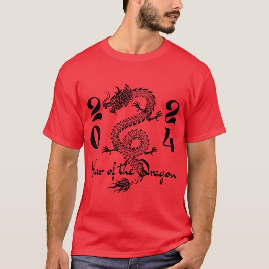 Jaar van de Zwarte Draak T-shirt (Voorkant)