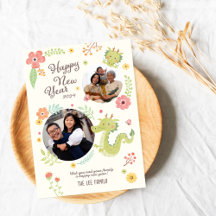 Jaar van Dragon familie Schattige