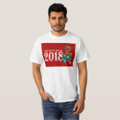 Jaar van dubbele blootstelling Dog 2018 T-shirt (Voorkant volledig)