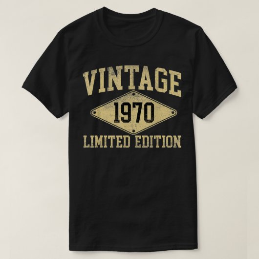 jaar van geboorte 1970, beperkte uitgave t-shirt (Design voorkant)
