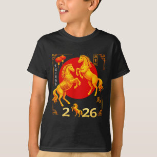 Jaar Van Gelukkig Chinees Paard T-shirt