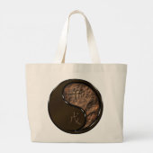 Jaar van het Aardse Paard Grote Tote Bag (Achterkant)