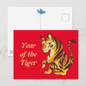 Jaar van het Briefkaart Tiger (Voorkant / Achterkant)