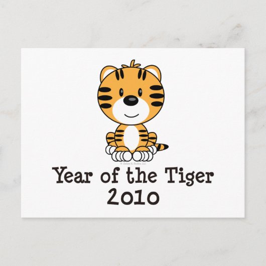 Jaar van het Briefkaart Tiger (Voorkant)