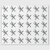 jaar van het chinees geit cadeaupapier (Vlak)