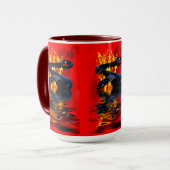 Jaar van het Chinese nieuwjaar van de zwarte slang Mok (Voorkant links)