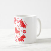 Jaar van het Chinese Olanrese Nieuwjaar 2021 Koffiemok (Voorkant rechts)