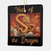 Jaar van het Dragon Ceramic Ornament (Links)