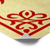 jaar van het dragon chinese symbool poster (Hoek)