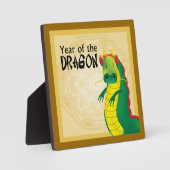 Jaar van het Dragon Plaque Fotoplaat (Voorkant)