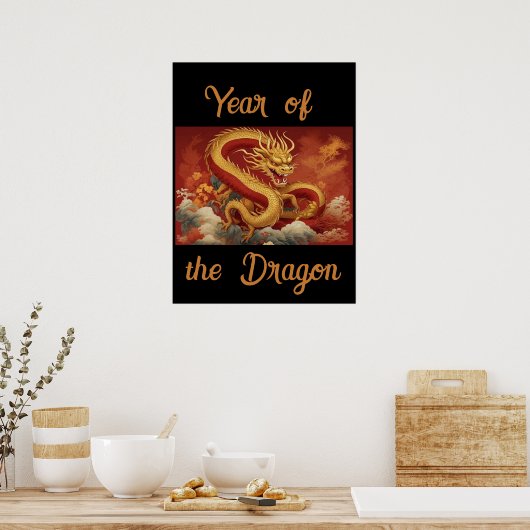 Jaar van het Dragon Poster (Keuken)