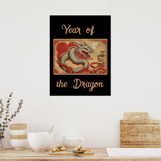 Jaar van het Dragon Poster (Keuken)