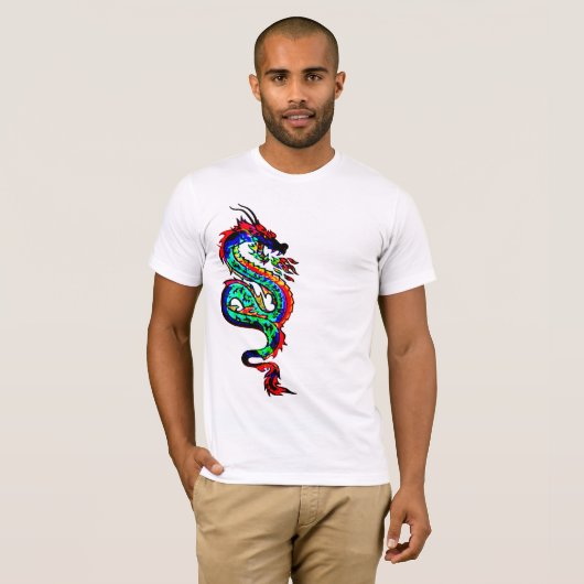 Jaar van het Dragon Shirt - Red Chinese Graphic T- (Voorkant volledig)