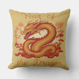Jaar van het Dragon Sierkussen