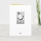 jaar van het geit chinese symbool feestdagen kaart (Achterkant)