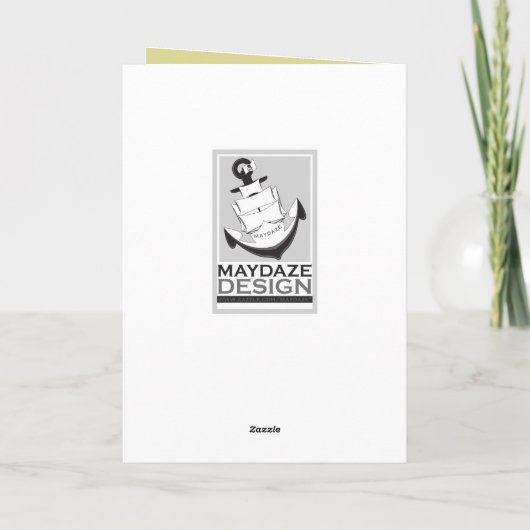 jaar van het geit chinese symbool feestdagen kaart (Achterkant)