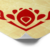 jaar van het geit chinese symbool poster (Hoek)