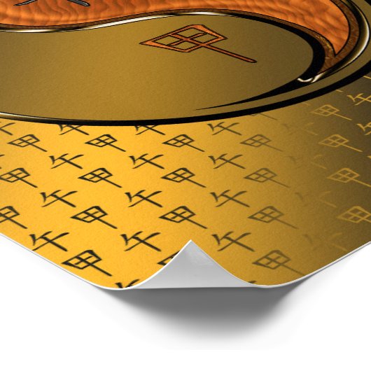 Jaar van het Houtpaard Poster (Hoek)