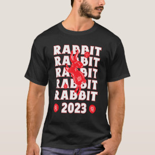 jaar van het konijn 2023 esthetisch Harajuku T-shirt