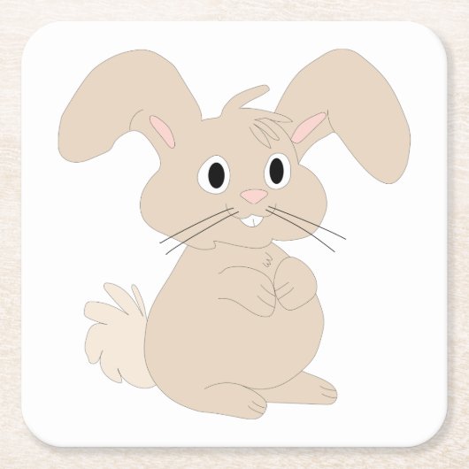 Jaar van het konijn 2023 kartonnen onderzetters (Voorkant)