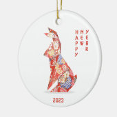 Jaar van het konijn 2023 keramisch ornament (Links)