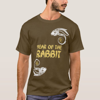 Jaar van het konijn 2023, Zodiac Rabbit Chinese Zo T-shirt