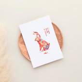 Jaar van het konijn briefkaart